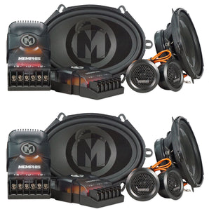 (2) Pairs Memphis Audio PRX570C 5x7" or 6x8" 100 Watt Component Car Speakers