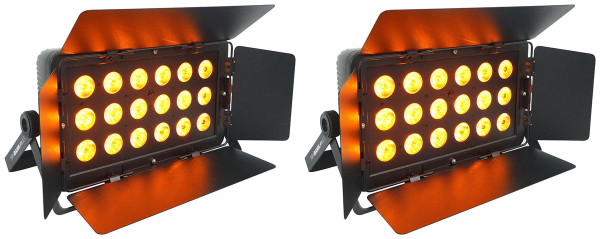 (2) SlimBANK H18 ILS Wash Par Lights