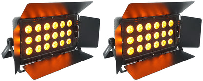 (2) SlimBANK H18 ILS Wash Par Lights