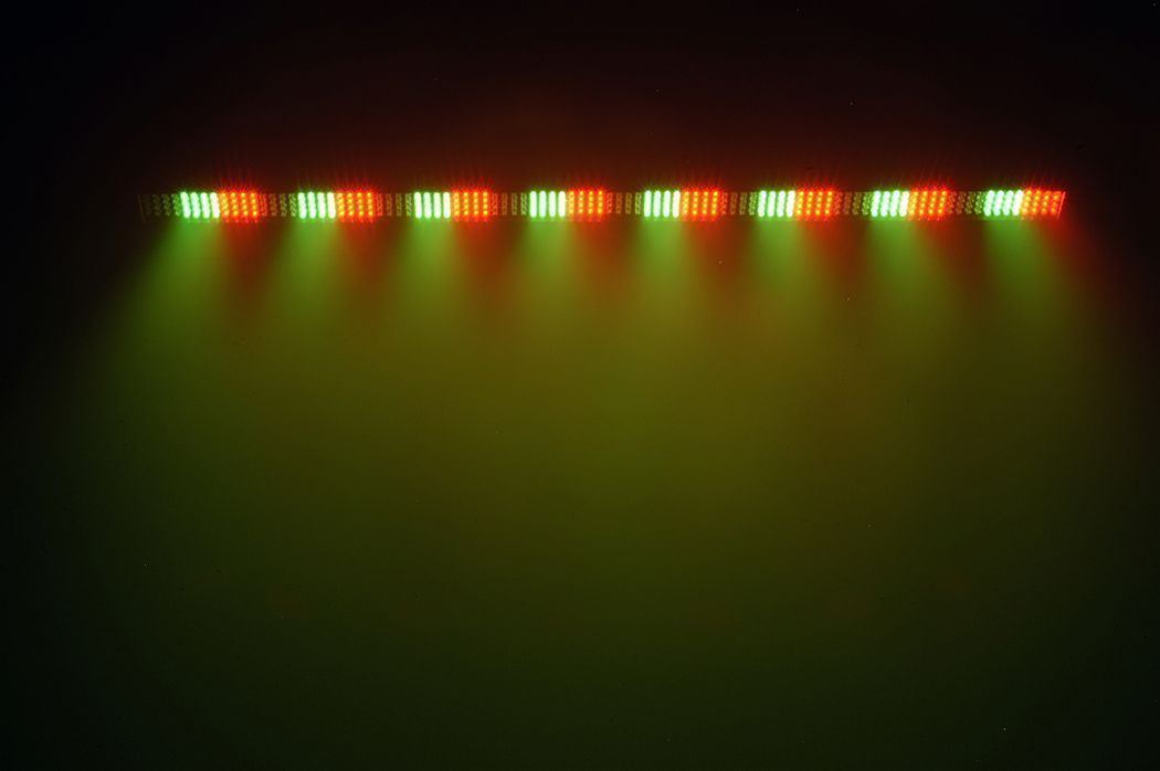 (2) COLORSTRIP DMX LED Light Bar Effect Color Strips + RGBW Moving Head Beam