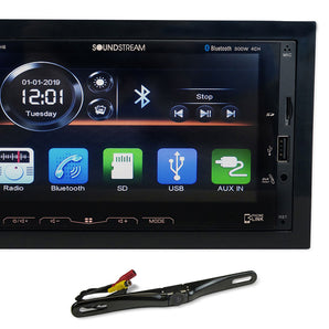 Soundstream VM-622HB Car Monitor Bluetooth Receiver w/Android PhoneLink+Camera