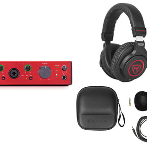 Focusrite Clarett+ 2Pre USB-C Audio Recording Interface + Studio Headphones