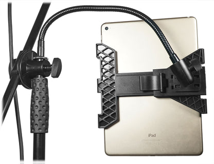 Rockville RVMIC5 Tripod Microphone Mic Stand w/ Boom+Gooseneck w/iPad Clip+Bag