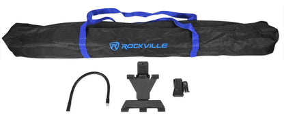 Rockville RVMIC5 Tripod Microphone Mic Stand w/ Boom+Gooseneck w/iPad Clip+Bag
