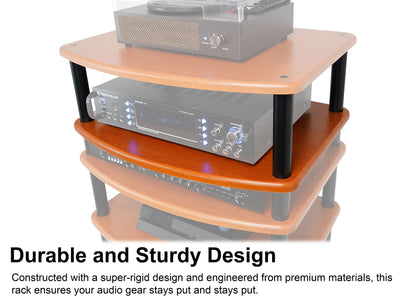 FLX Classic Wood 4-Shelf + Classic Wood Add-On Shelf Bundle
