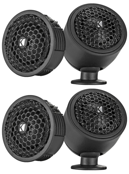 3/4" Silk-Dome Car Audio Tweeters, 4-Ohm, Pack Of 4