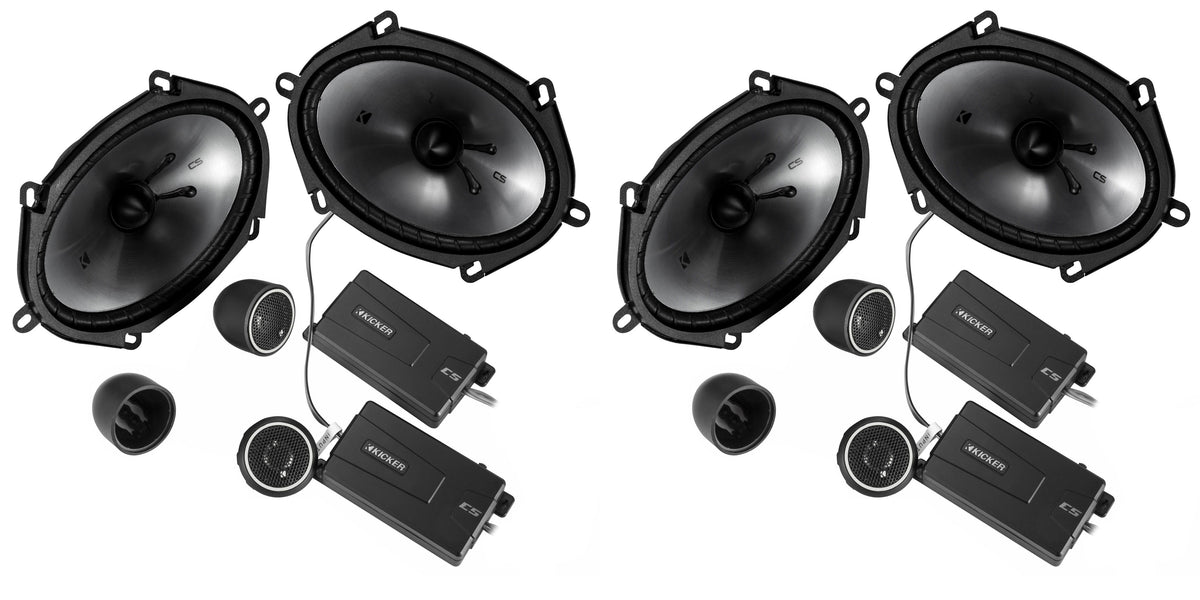 6x8" 450W Component Speakers, 2 Pairs