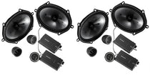 6x8" 450W Component Speakers, 2 Pairs