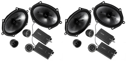 6x8" 450W Component Speakers, 2 Pairs