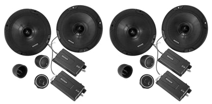 6.75" 600W Component Speakers, 2 Pairs