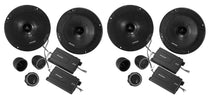 6.5" 600W Component Speakers, 2 Pairs