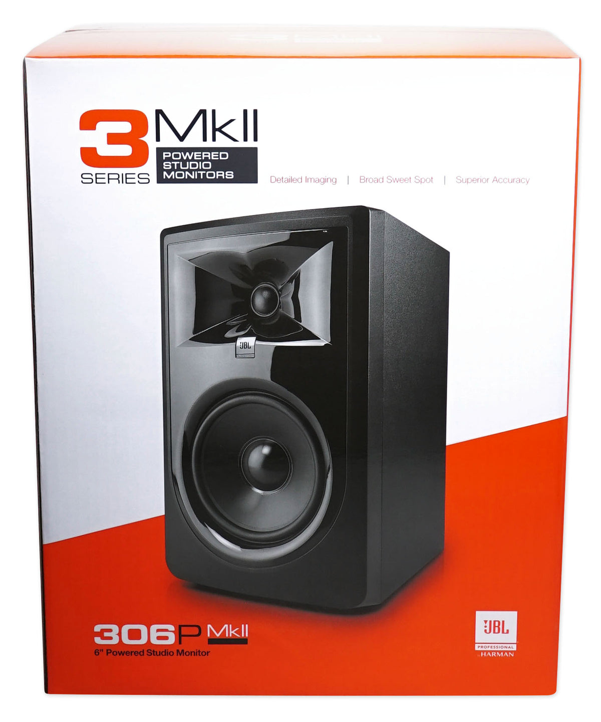 306P MkII 6" Studio Monitor Pair with 37" Steel Stands