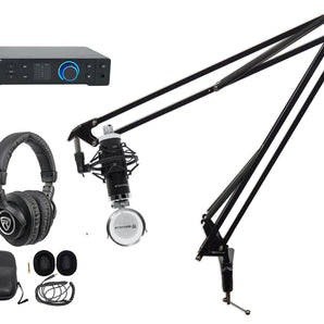 1-Person Podcast Podcasting Recording Kit w/Presonus Quantum HD2 Interface+Boom