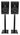 Pair JBL 305P MkII 5" Powered Studio Monitor Monitoring Speakers+29" Stands