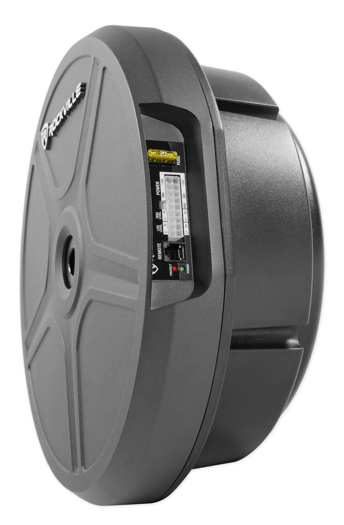 Rockville RockGhost Active 8" Car Subwoofer For 15"/16"/17" Full Size Spare Tire