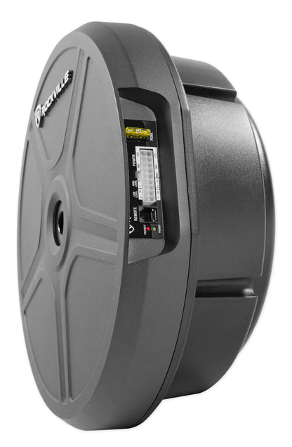 Rockville RockGhost Active 8" Car Subwoofer For 15"/16"/17" Full Size Spare Tire
