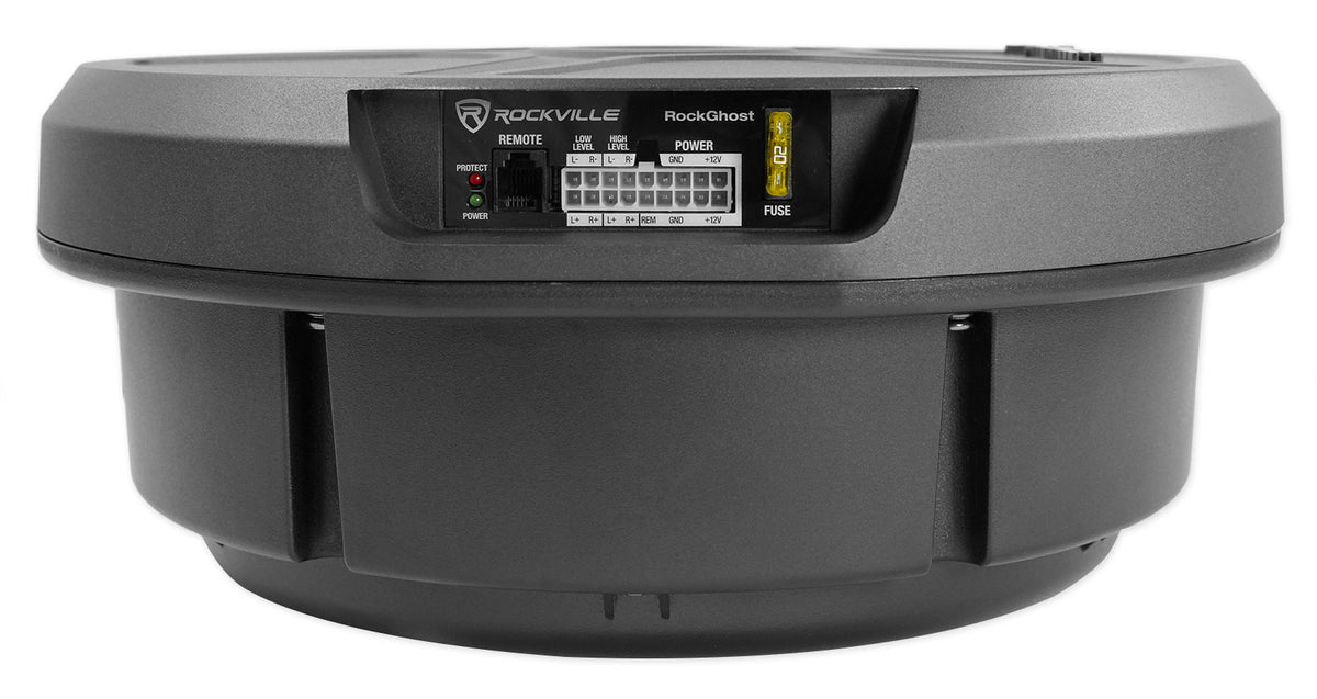 Rockville RockGhost Active 8" Car Subwoofer For 15"/16"/17" Full Size Spare Tire