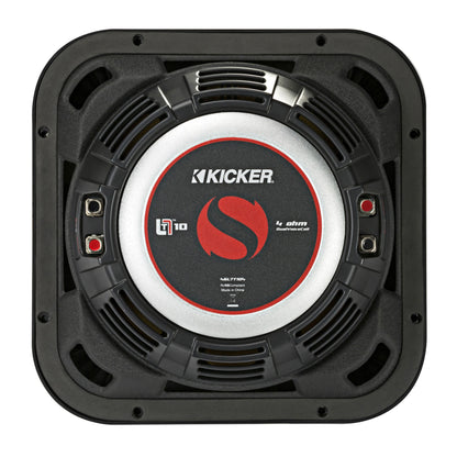 2) KICKER 46L7T104 10" 1000w L7T Subwoofers Solo-Baric Subs+Vented Sub Enclosure