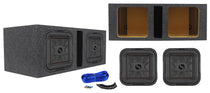 2) KICKER 46L7T104 10" 1000w L7T Subwoofers Solo-Baric Subs+Vented Sub Enclosure