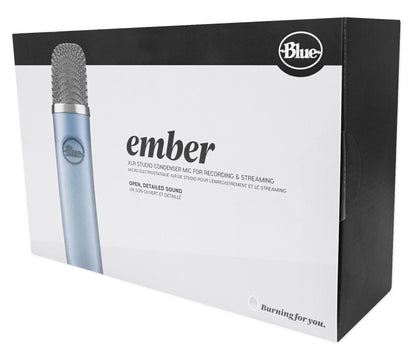 Blue Ember Side-Address Cardioid Condenser Studio Recording Microphone Mic