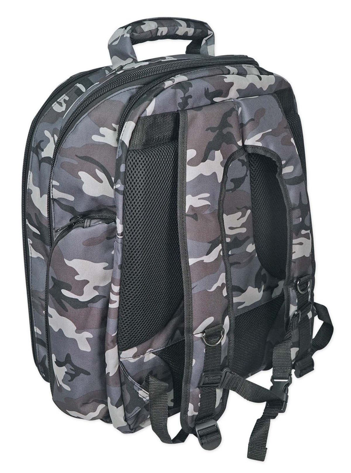 Rockville DJ Laptop/Gear Travel Camo Backpack Bag+Headphone Compartment+Dividers
