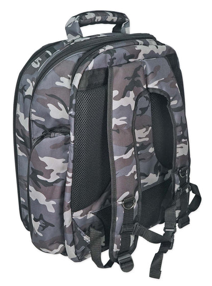 Rockville DJ Laptop/Gear Travel Camo Backpack Bag+Headphone Compartment+Dividers