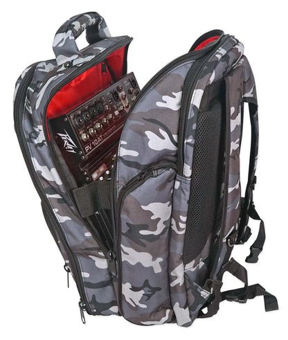 Rockville DJ Laptop/Gear Travel Camo Backpack Bag+Headphone Compartment+Dividers
