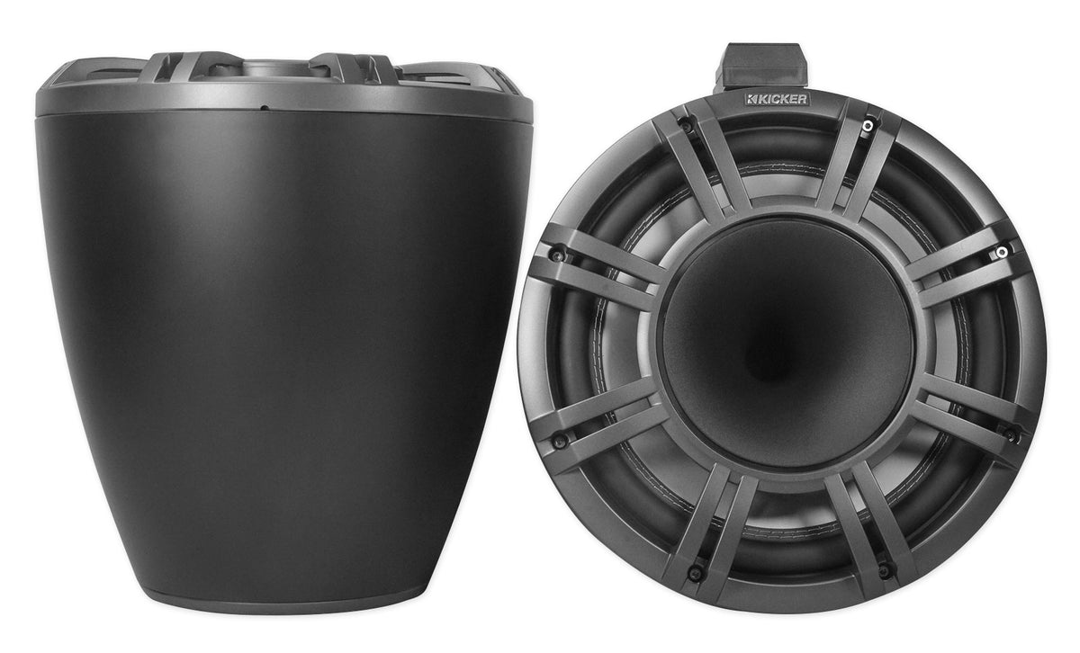 Pair Kicker KMTC11 HLCD 11" 600w Horn-Loaded LED Wakeboard Tower Speakers 44KMTC114