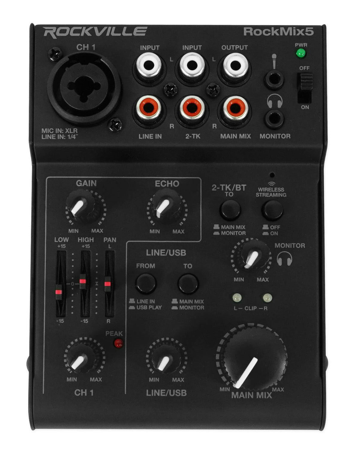 ROCKMIX 5 Mixer with Microphone