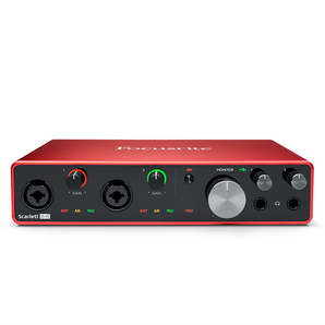 Focusrite SCARLETT 8I6 3rd Gen 192KHz USB Audio Recording Interface and Studio Mic