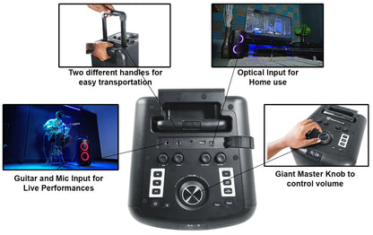 ELITE PARTY 65 + RWM1203VH Wireless Mics + iStand 20 Bundle