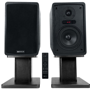 Rockville ELITE-5B 5.25" Black Computer Speakers w/Bluetooth + Desktop Stands