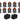 10 Rockville RockWedge LED RGBWA+UV Rechargeable Battery Wireless DMX Lights+Bag
