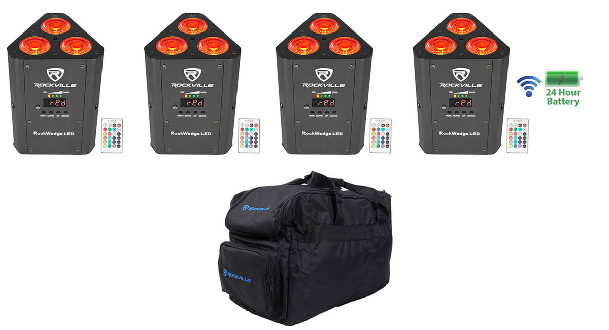 RockWedge LED 4-Pack + RLB30 4-Pack