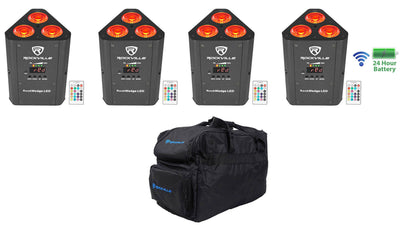 RockWedge LED 4-Pack + RLB30 4-Pack