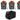 4) Rockville RockWedge LED RGBWA+UV Rechargeable Battery Wireless DMX Lights+Bag