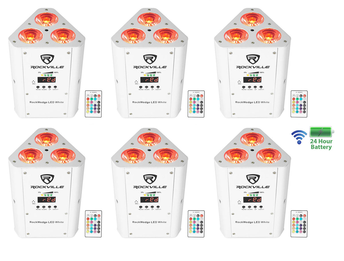 RockWedge LED White 6-Pack