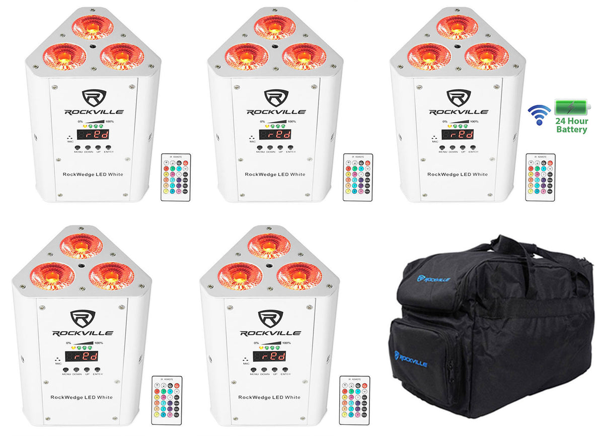RockWedge LED White 5-Pack + RLB30 5-Pack