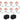 (8) Rockville RockWedge LED White RGBWA+UV Rechargeable Wireless DMX Lights+Bag