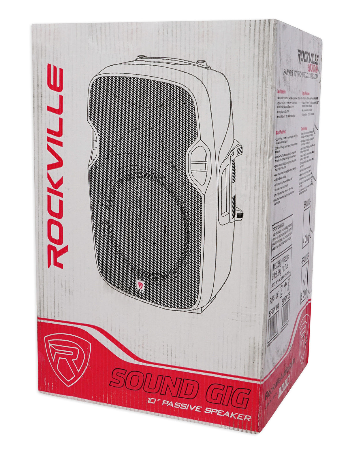 (2) SPGN108 10" 800W DJ/Pro PA Speakers+2000W Amplifier+Stands+Cables