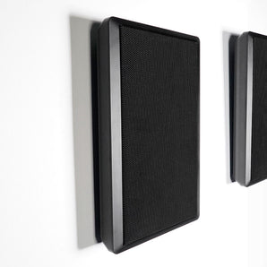 Pair Rockville RockSlim 70B Black 5.25" 70v Commercial Restaurant Wall Speakers