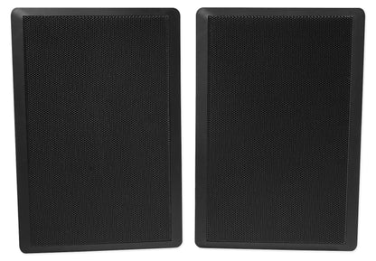 Pair Rockville RockSlim 70B Black 5.25" 70v Commercial Restaurant Wall Speakers