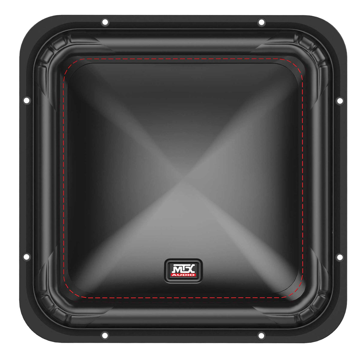 MTX S6512-44 12" 1000w Peak/500w RMS Square Subwoofer Car Audio Sub DVC 4-ohm