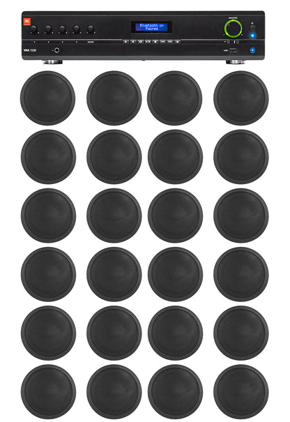JBL Commercial Amp+24) Black 5" Ceiling Speakers For Restaurant/Bar/Office/Hotel
