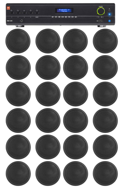 JBL Commercial Amp+24) Black 6" Ceiling Speakers For Restaurant/Bar/Office/Hotel