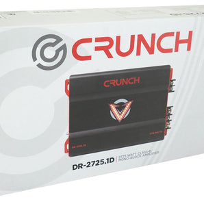 Crunch DR-2725.1D 2725 Watt Car Stereo Mono Amplifier 2 Ohm Class D+Amp Kit
