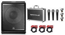 JRX218S Subwoofer + Isolation Pad, Mics and XLR Cables
