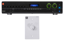 JBL VMA2120 2-Channel/Restaurant 120W Bluetooth Amplifier+White Wall Controller