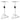 Pair Rockville RVSM1 White Studio Monitor Speaker Stands w/ Adjustable Height