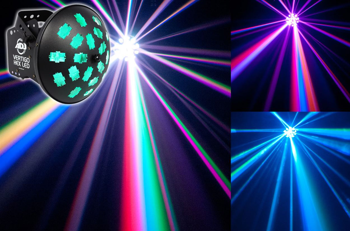 (4) VERTIGO HEX LED Dance Floor Effects + Spyder LED Moving Head